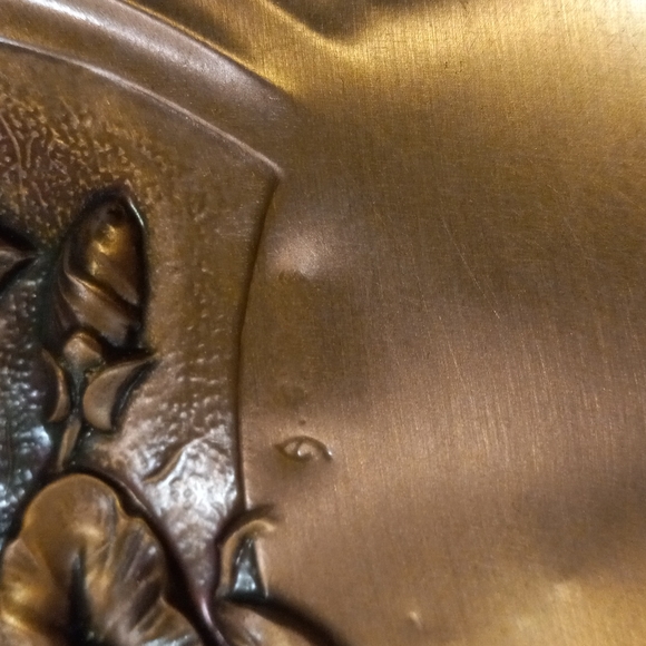 Albert Gilles Vintage Copper Embossed Wall Hanging/Plate - Picture 5 of 10